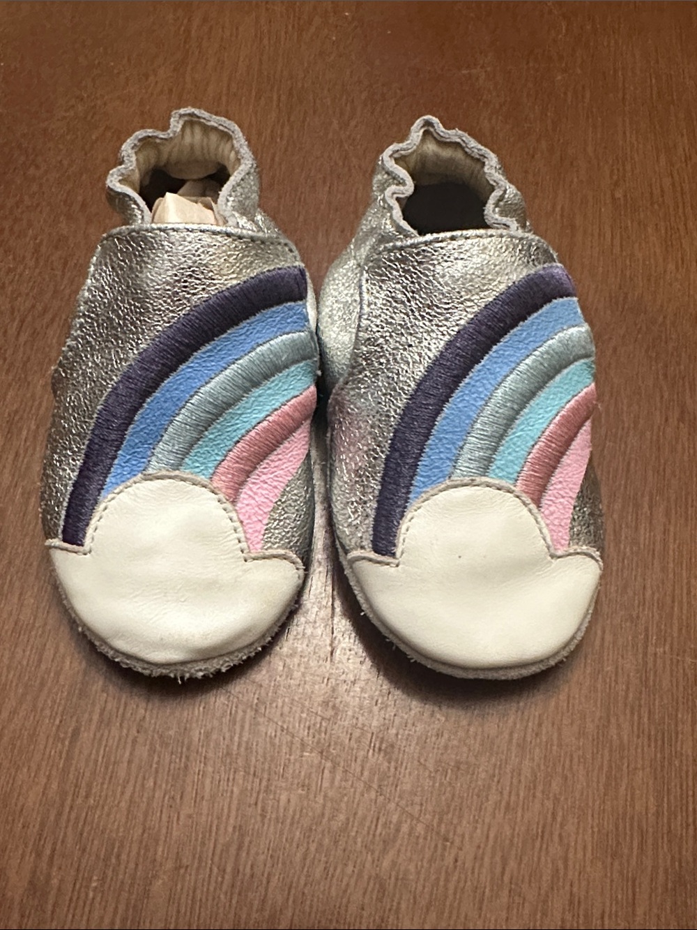 Robeez Metallic Rainbow Soft-Soled Shoes